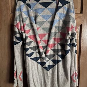 J. Jill Southwest Style, Geometric Patterned Sweater